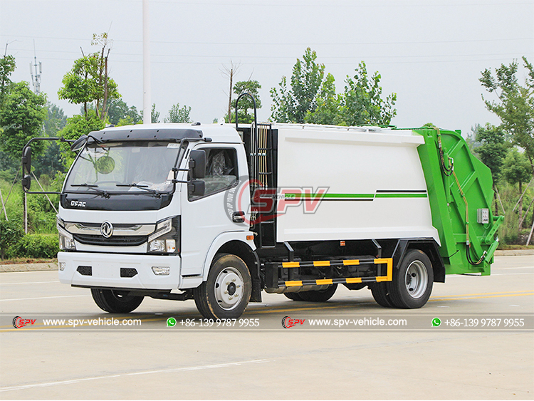 DONGFENG 6 CBM Garbage Collection Truck - Left Front Side